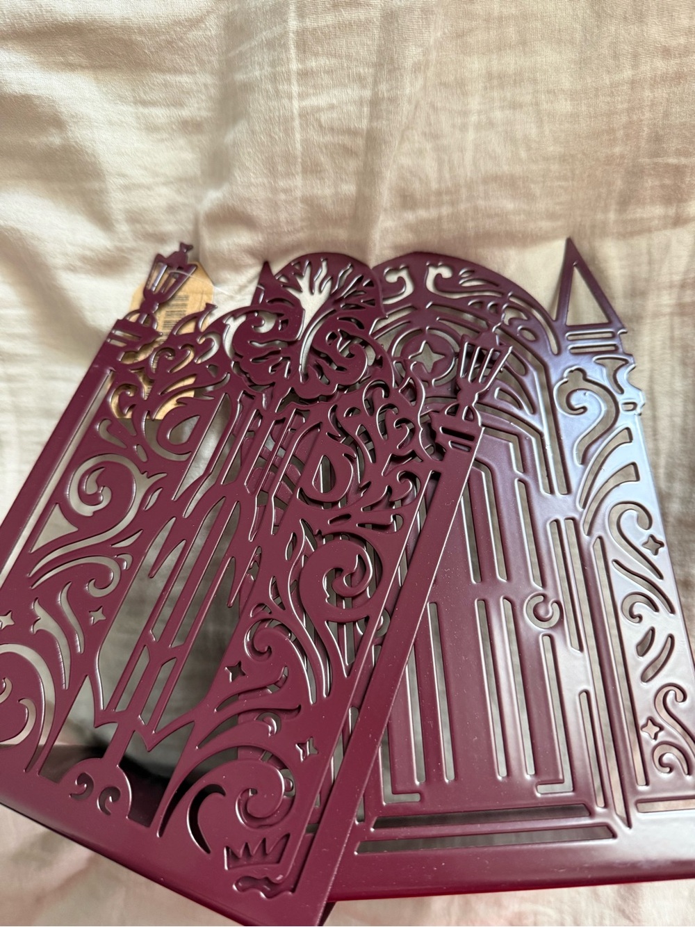 BW Academy Laser-Cut Bookends in Deep Plum